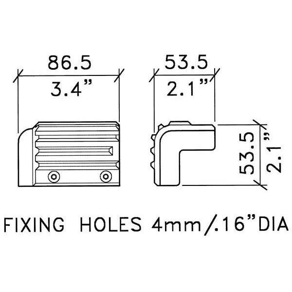Main product image for Penn-Elcom C1539 Ribbed Plastic Stacking Cabine 260-708